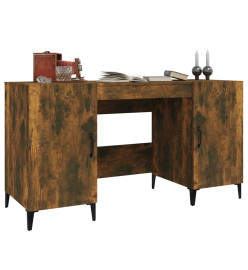 Bureau Chêne fumé 140x50x75 cm Bois d'ingénierie