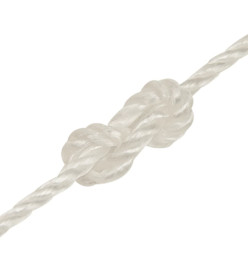 Corde de travail Blanc 8 mm 50 m polypropylène