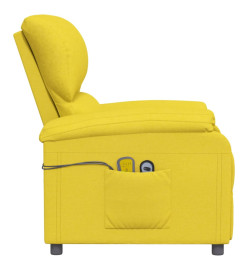 Fauteuil de massage Jaune clair Tissu