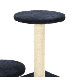 Arbre à chat avec griffoirs en sisal 60cm Bleu foncé