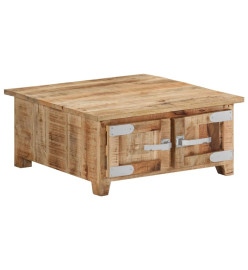 Table basse 67x67x30 cm Bois de manguier massif