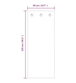 Porte-manteau mural 125x50 cm Verre trempé Mur de briques