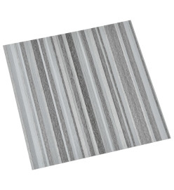 Planches de plancher autoadhésives 55 pcs PVC 5,11m² Gris clair