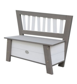 AXI Banc de rangement Corky Gris et blanc