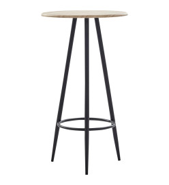 Ensemble de bar 3 pcs Similicuir Noir