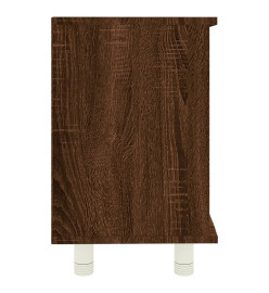 Armoire de bain Chêne marron 60x32x53,5  cm Bois d'ingénierie