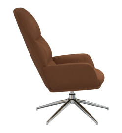 Chaise de relaxation Marron Similicuir daim