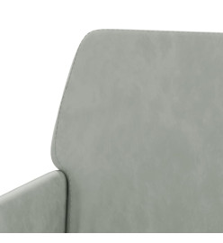 Banc Gris clair 108x79x79 cm Velours