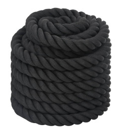 Corde de combat noir 12 m 9 kg polyester