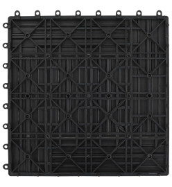 Carreaux de terrasse 30x30 cm 11 pcs Gris WPC 1 m2