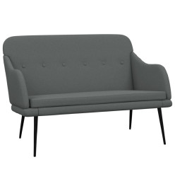 Banc Gris foncé 110x76x80 cm Tissu