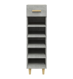 Armoire à chaussures Gris béton 30x35x105 cm Bois d'ingénierie