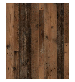 FMD Porte-manteau mural 4 compartiments ouverts Anthracite et marron