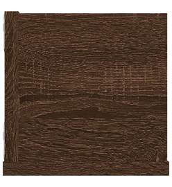 Étagère murale à CD Chêne marron 100x18x18 cm Bois d'ingénierie