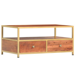 Table basse 90 x 50 x 40 cm Bois d'acacia massif