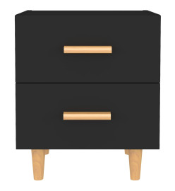 Tables de chevet 2 pcs Noir 40x35x47,5 cm