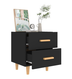 Tables de chevet 2 pcs Noir 40x35x47,5 cm