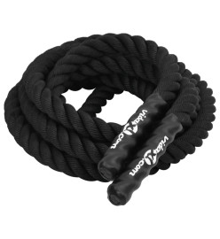 Corde de combat noir 6 m 4,5 kg polyester