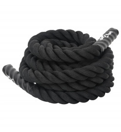 Corde de combat noir 6 m 4,5 kg polyester