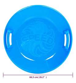 Luge ronde Bleu 66,5 cm PP