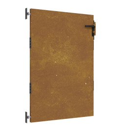 Portail de jardin 85x125 cm acier corten