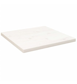 Dessus de table blanc 40x40x2,5 cm bois de pin massif