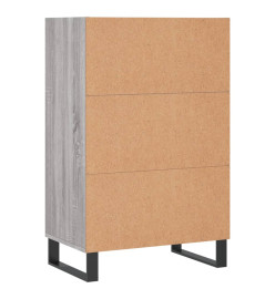 Buffet haut sonoma gris 57x35x90 cm bois d'ingénierie