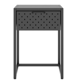 Table de chevet Anthracite 38x35x54 cm Acier