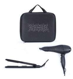 Livoo Coffret cadeau sèche-cheveux et fer à lisser Noir