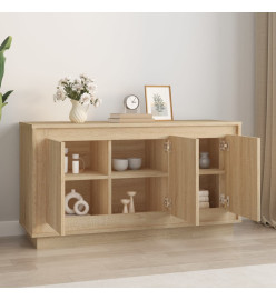 Buffet chêne sonoma 102x35x55 cm bois d'ingénierie