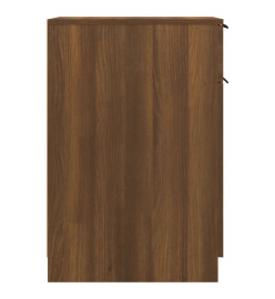Armoire de bureau Chêne Marron 33,5x50x75 cm Bois d'ingénierie