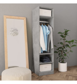 Garde-robe Gris béton 50 x 50 x 200 cm Aggloméré