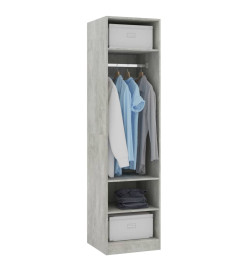 Garde-robe Gris béton 50 x 50 x 200 cm Aggloméré