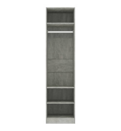Garde-robe Gris béton 50 x 50 x 200 cm Aggloméré