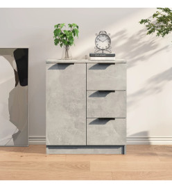 Buffet Gris béton 60x30x70 cm Bois d'ingénierie
