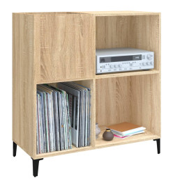 Armoire à disques chêne sonoma 84,5x38x89 cm bois d'ingénierie