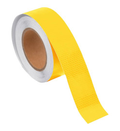 Bande réfléchissante Jaune 5 cmx20 m PVC