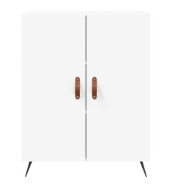 Buffet haut Blanc 69,5x34x180 cm Bois d'ingénierie