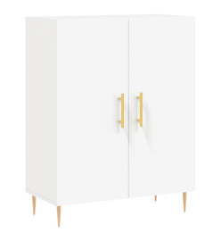 Buffet haut Blanc 69,5x34x180 cm Bois d'ingénierie