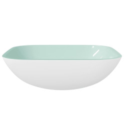 Lavabo Verre 42x42x14 cm Blanc