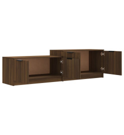 Meuble TV Chêne marron 158,5x36x45 cm Bois d'ingénierie