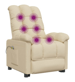 Fauteuil de massage Crème Tissu