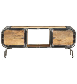 Meuble TV 110x30x42 cm Bois massif de manguier