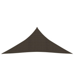 Voile d'ombrage 160 g/m² Marron 4,5x4,5x4,5 m PEHD