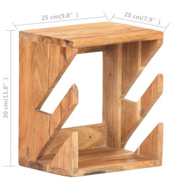 Support mural de planche à roulettes 25x20x30 cm Bois d'acacia