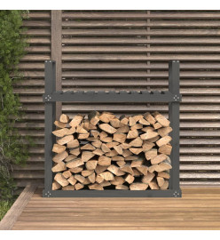 Support pour bois de chauffage Gris 110x35x108,5 cm Bois de pin