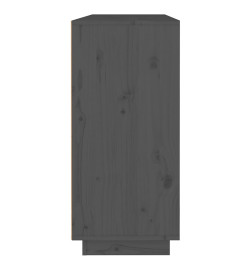 Buffet Gris 110x34x75 cm Bois massif de pin
