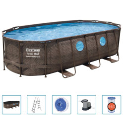 Bestway Jeu de piscine Power Steel Swim Vista Series 549x274x122 cm