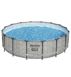 Bestway Piscine ronde Power Steel 488x122 cm