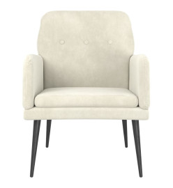 Fauteuil Crème 62x79x79 cm Velours